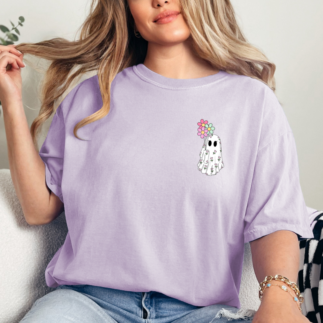 Floral Ghost tee