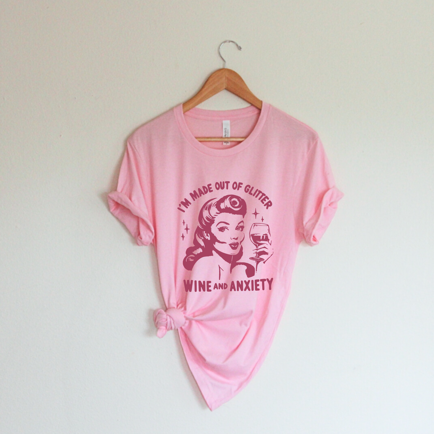 Glitter and Wine Tee