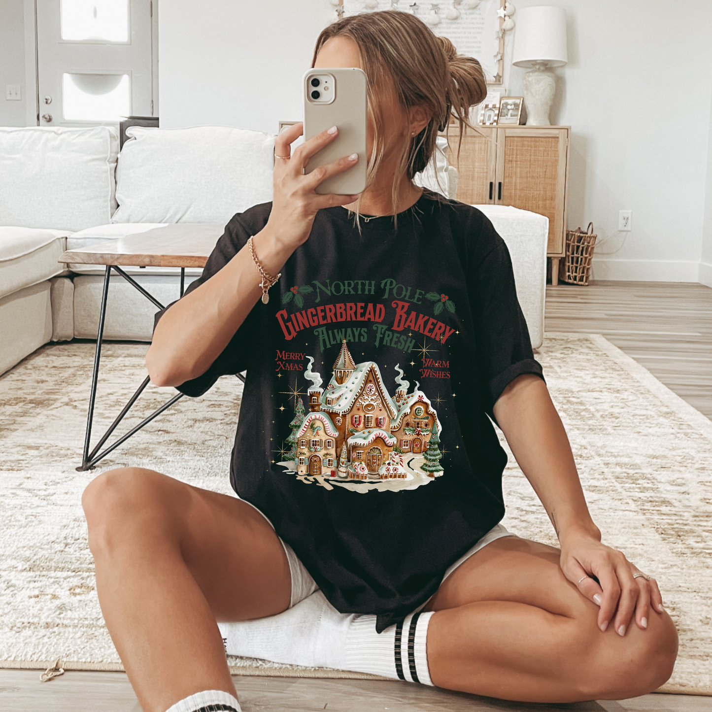 North Pole Gingerbread Bakery Tee
