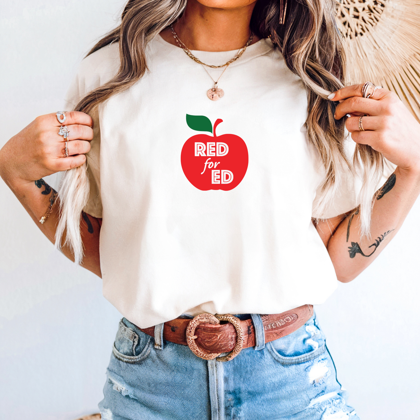 Red For Ed Apple Tee