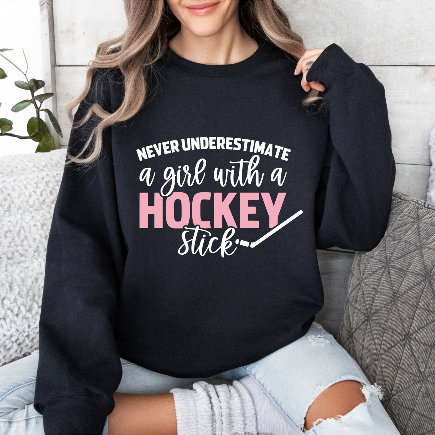 Never underestimate a girl with a hockey stick