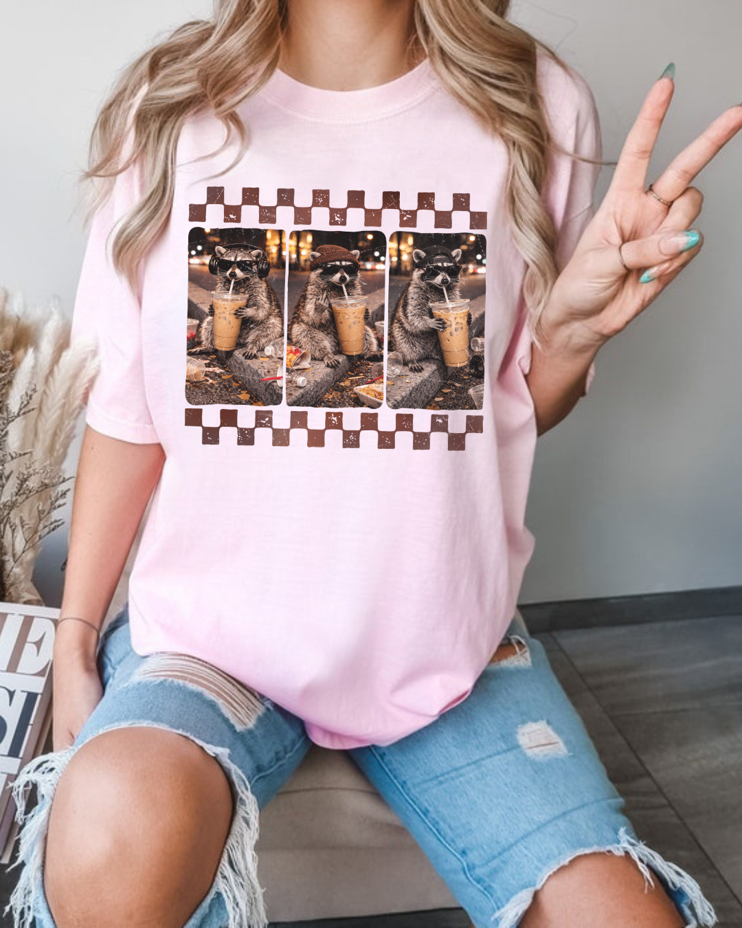Chillin Raccoon Tee