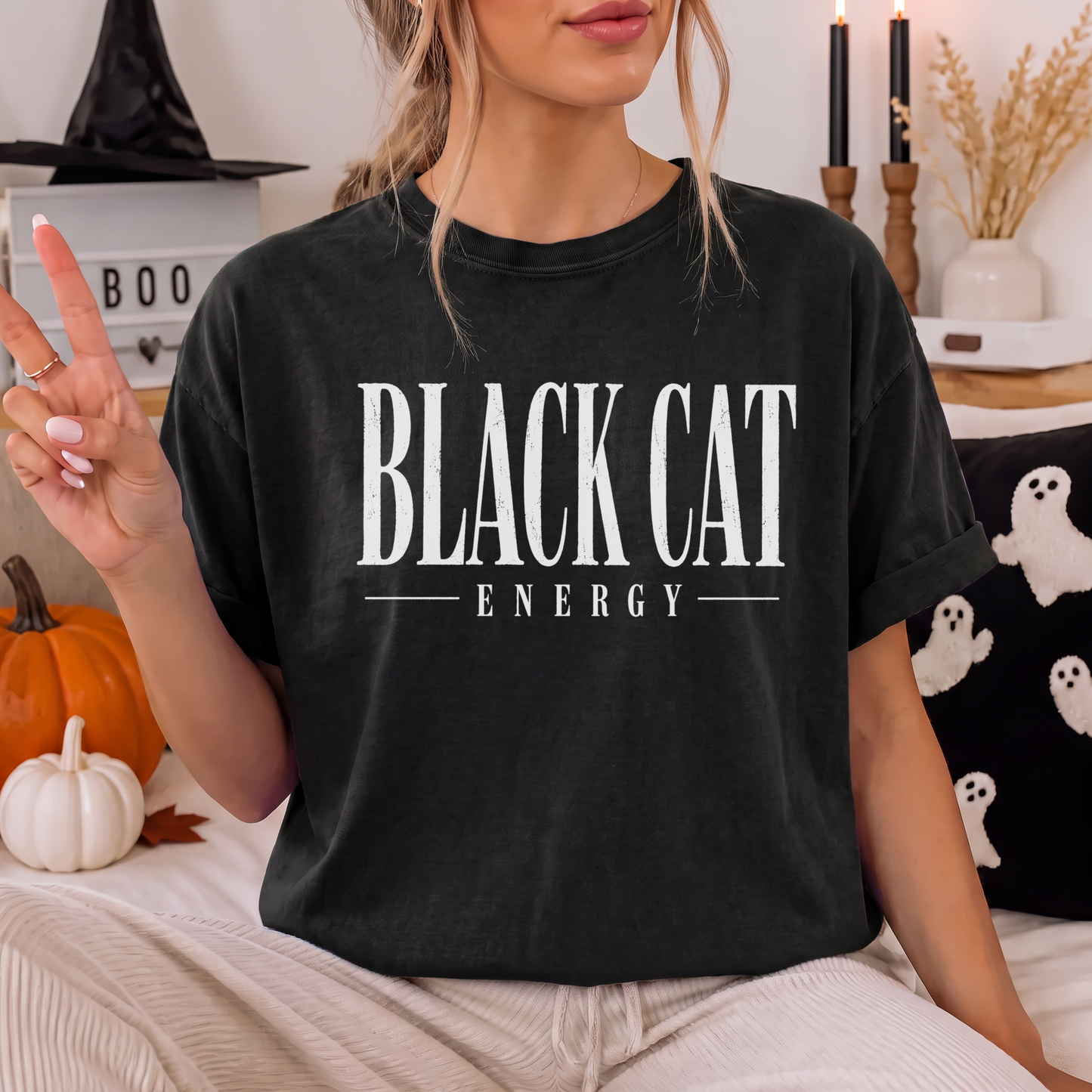 Black Cat Energy Tee