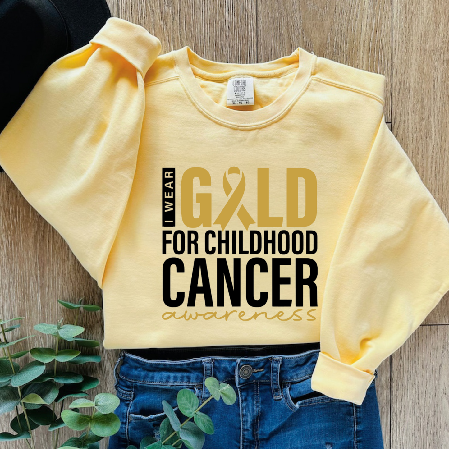 I Wear Gold For Childhood Cancer
