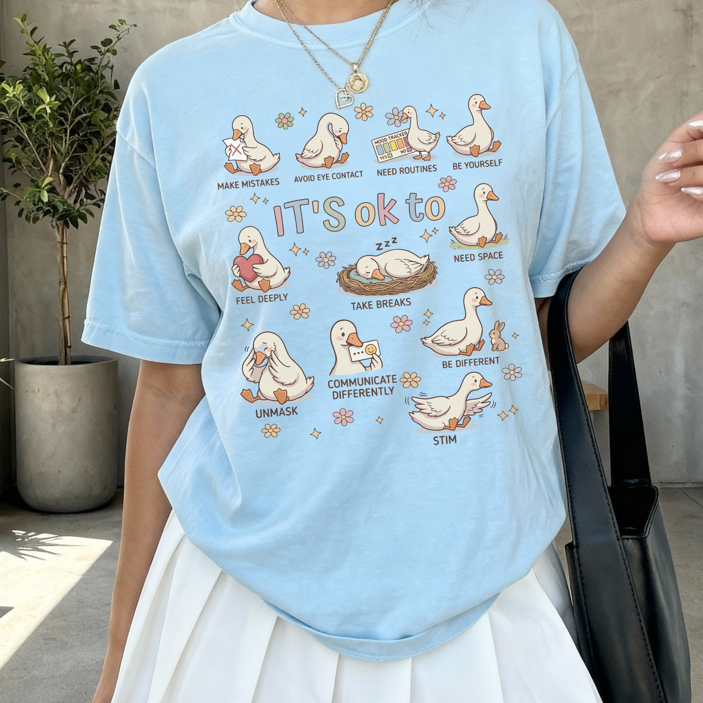 Autism Acceptance Goose Tee