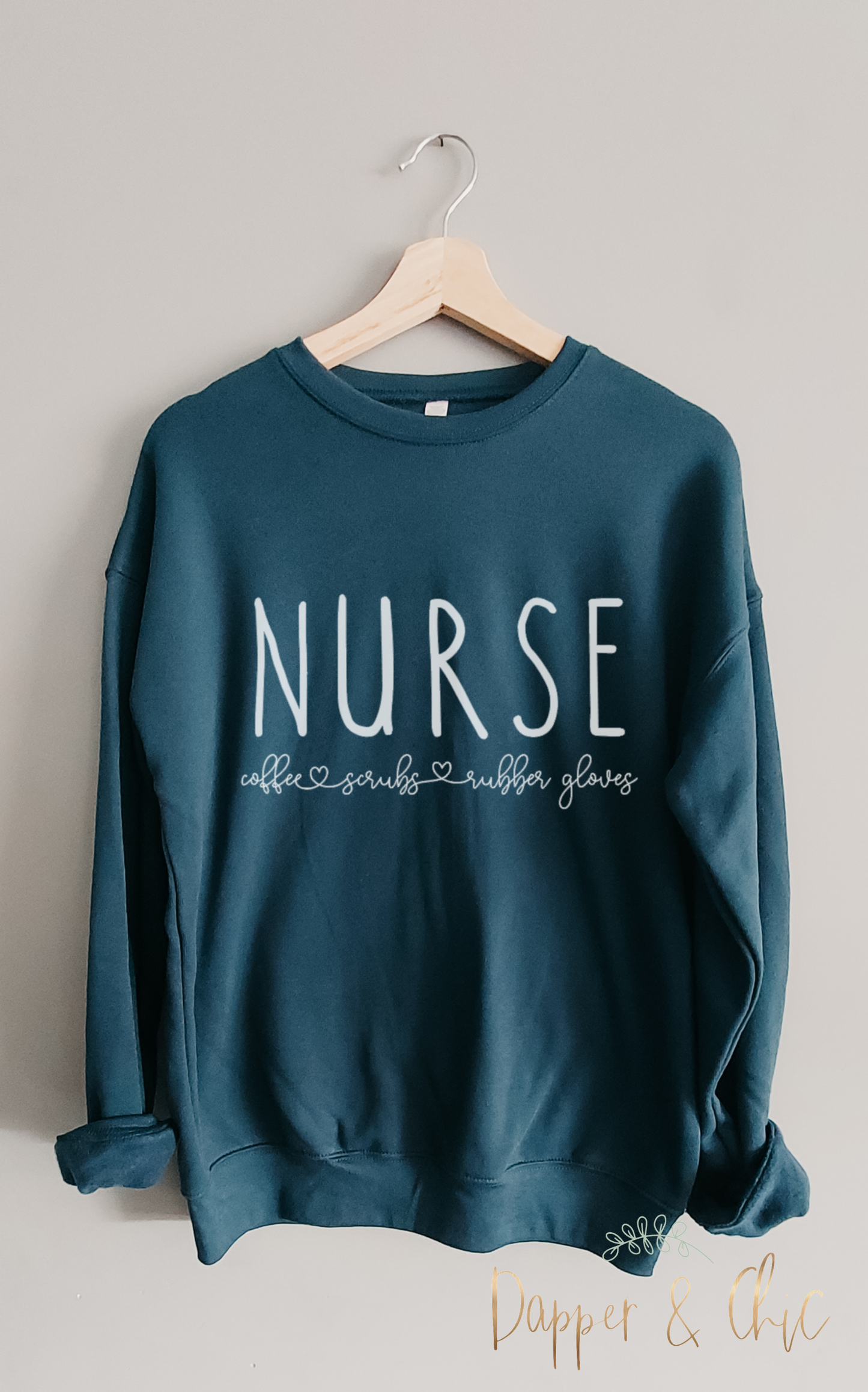 Coffee, scrubs, rubber gloves