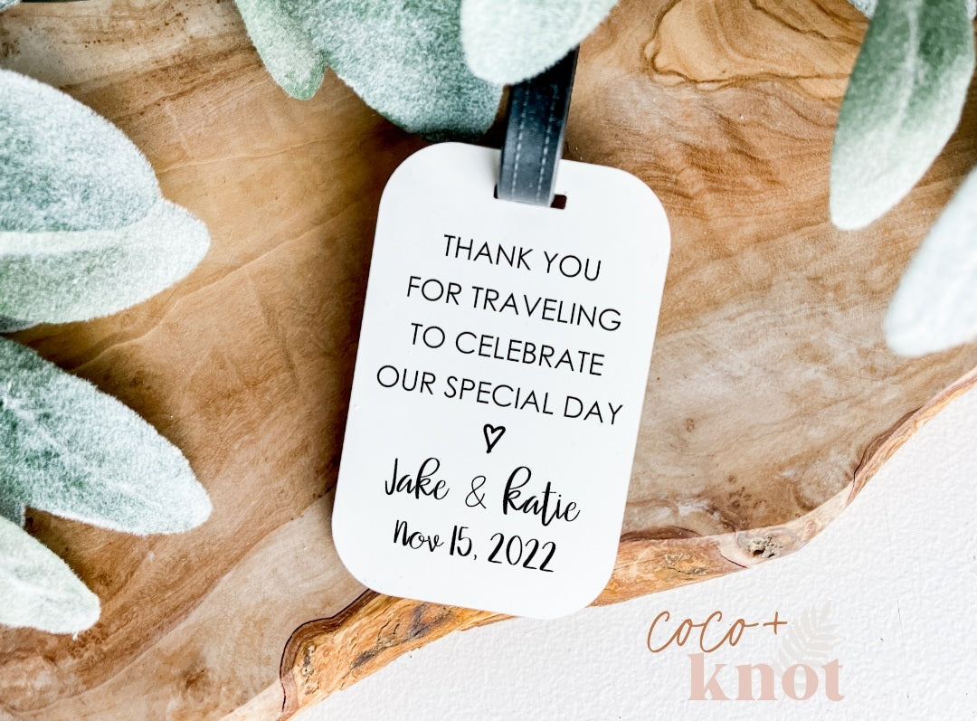 Wedding Luggage Tag