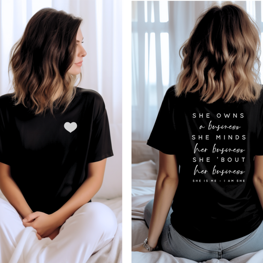 She Owns a Business Tee
