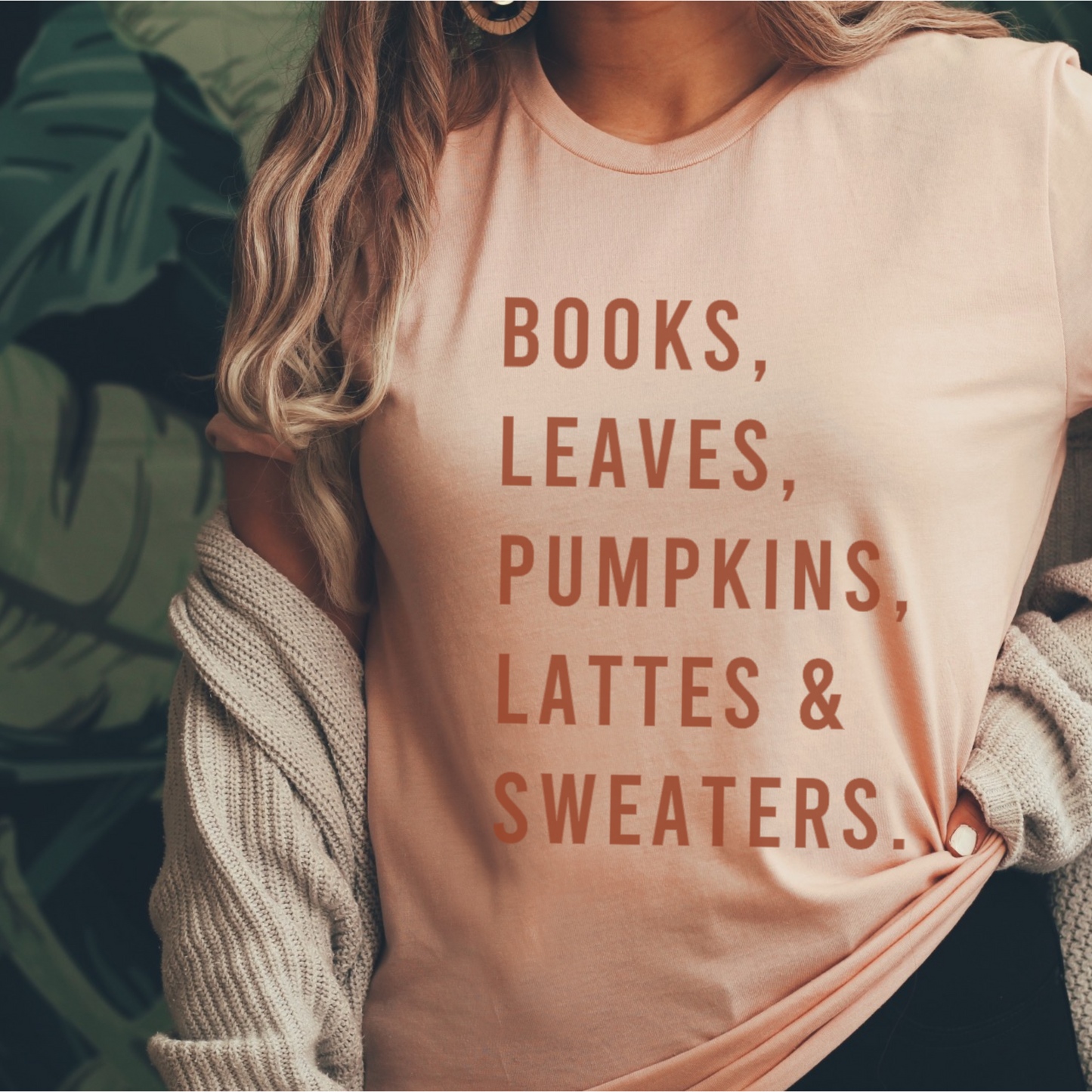 flannel, leaves and sweaters