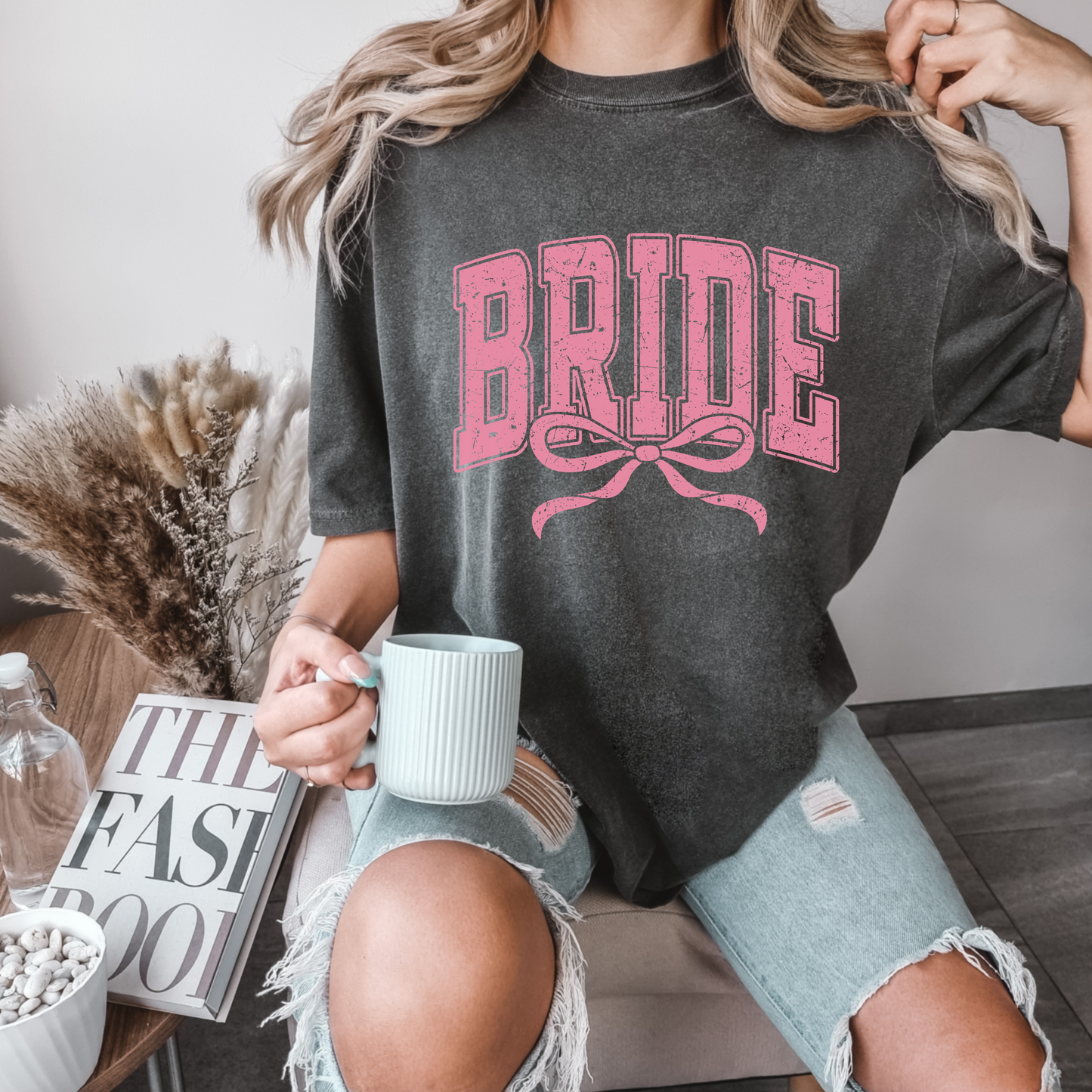 Bride with bow tee