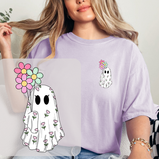 Floral Ghost tee