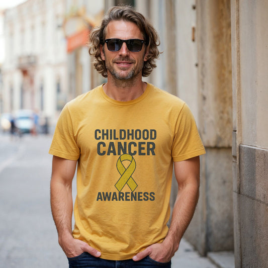 Childhood Cancer Awareness Vintage Tee