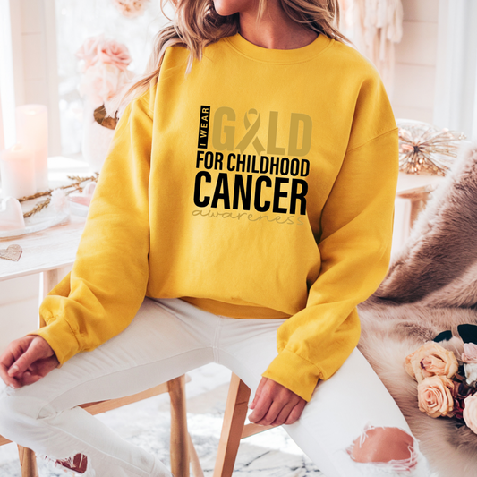 I Wear Gold For Childhood Cancer