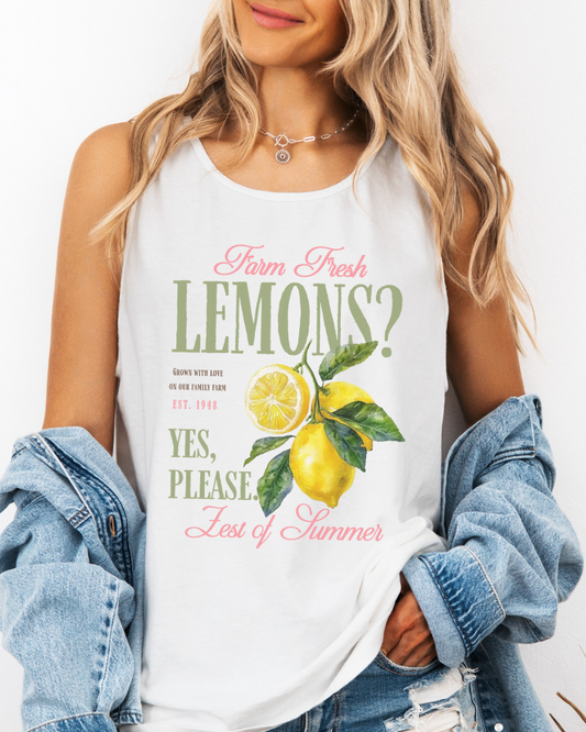 Farm Fresh Lemons Tank