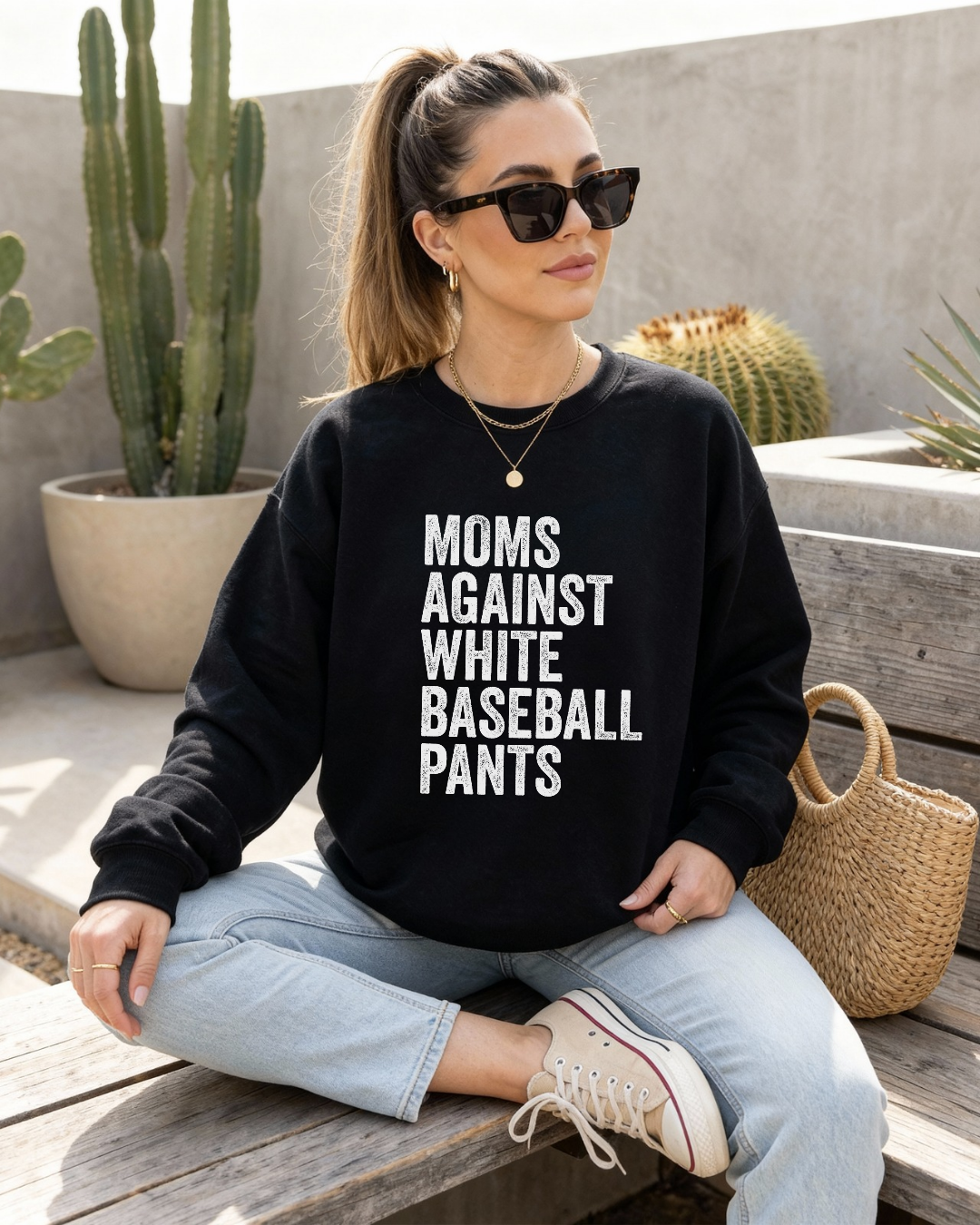 Moms Against White Baseball Pants