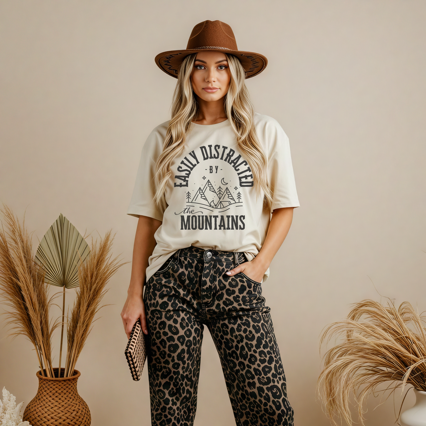 Easily Distracted By Mountains Tee