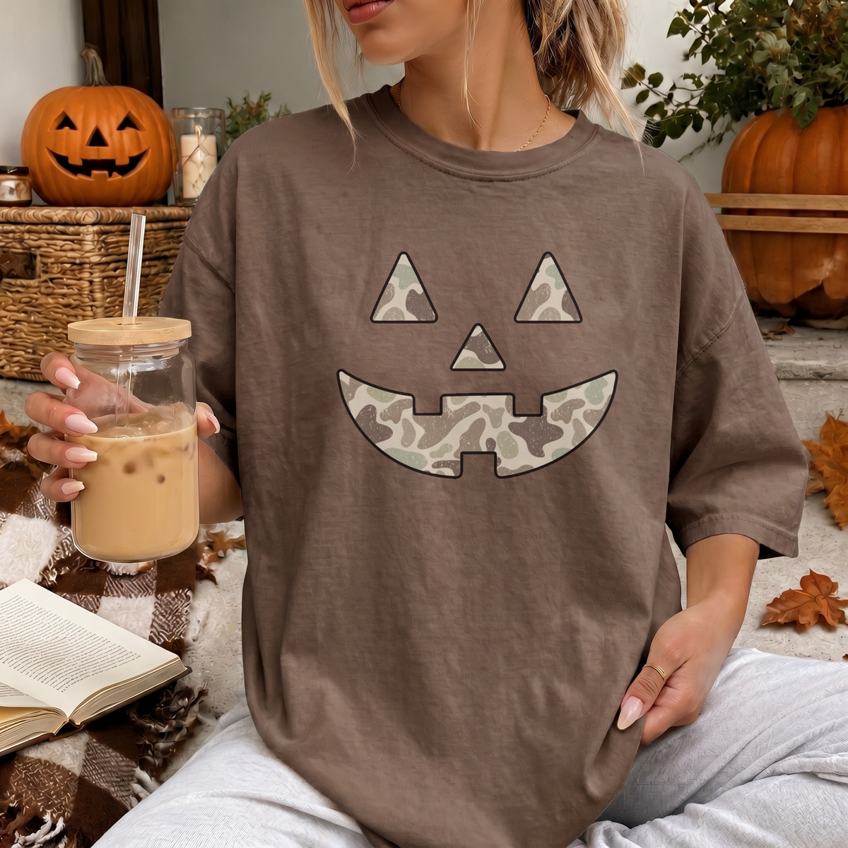 Camo Pumpkin Tee