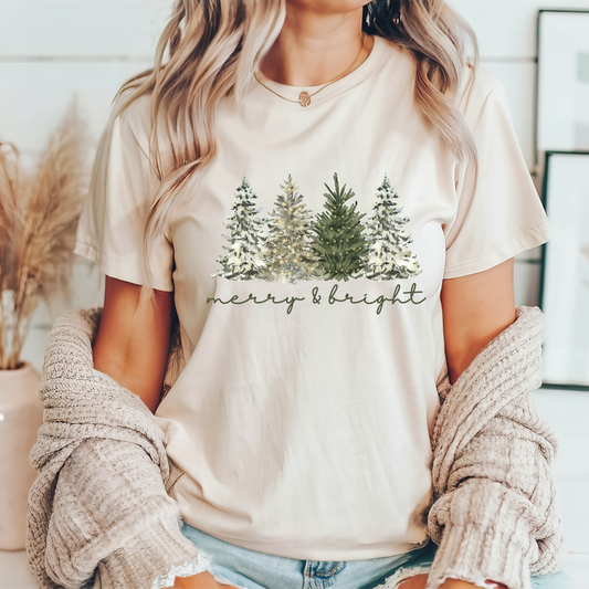 Merry And Bright Trees Tee