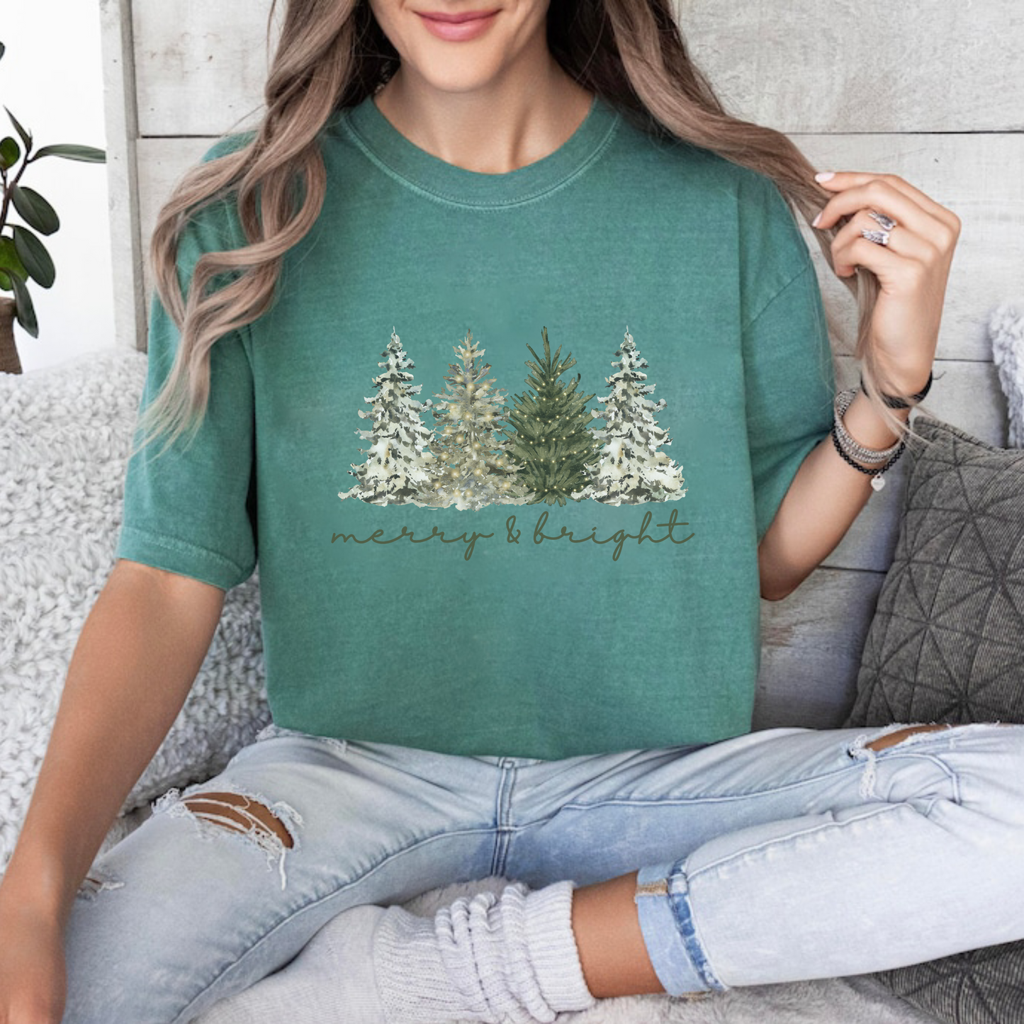 Merry And Bright Trees Tee