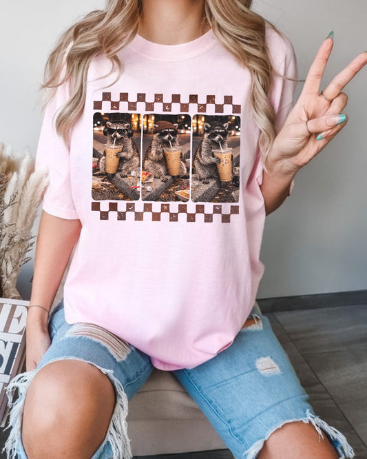 Chillin Raccoon Tee