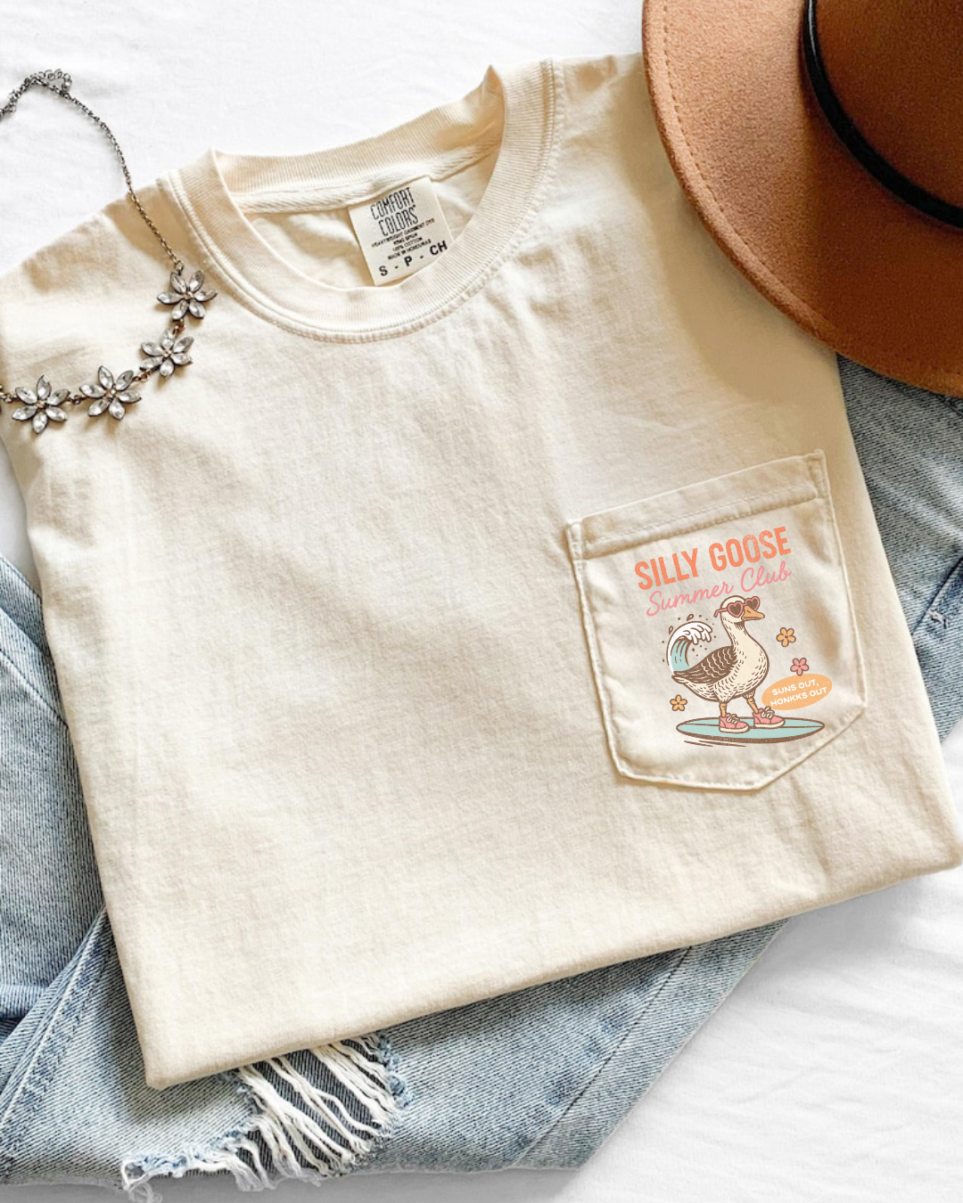 Silly Goose Summer Club Pocket Tee
