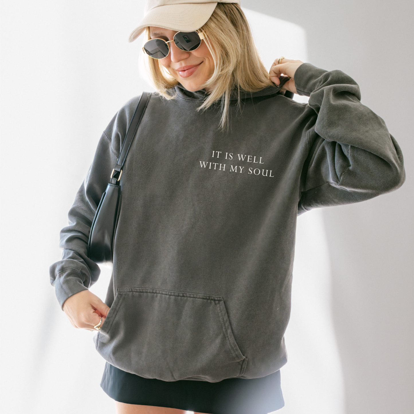 It Is Well With My Soul Floral Hoodie