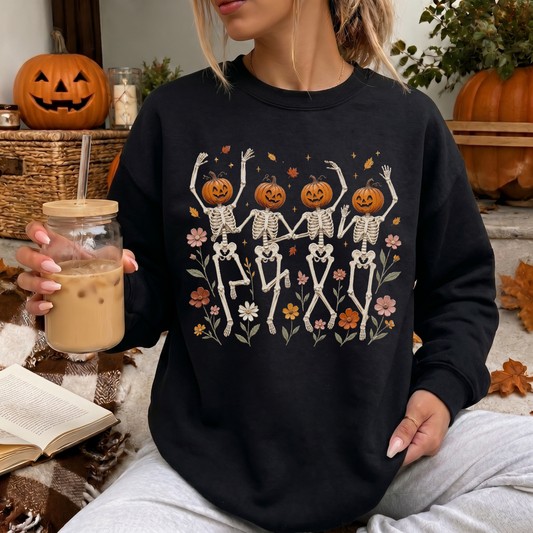Wildflower Pumpkin Skeletons