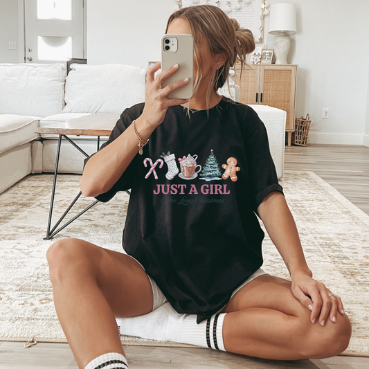 Just a Girl Who Loves Christmas Tee