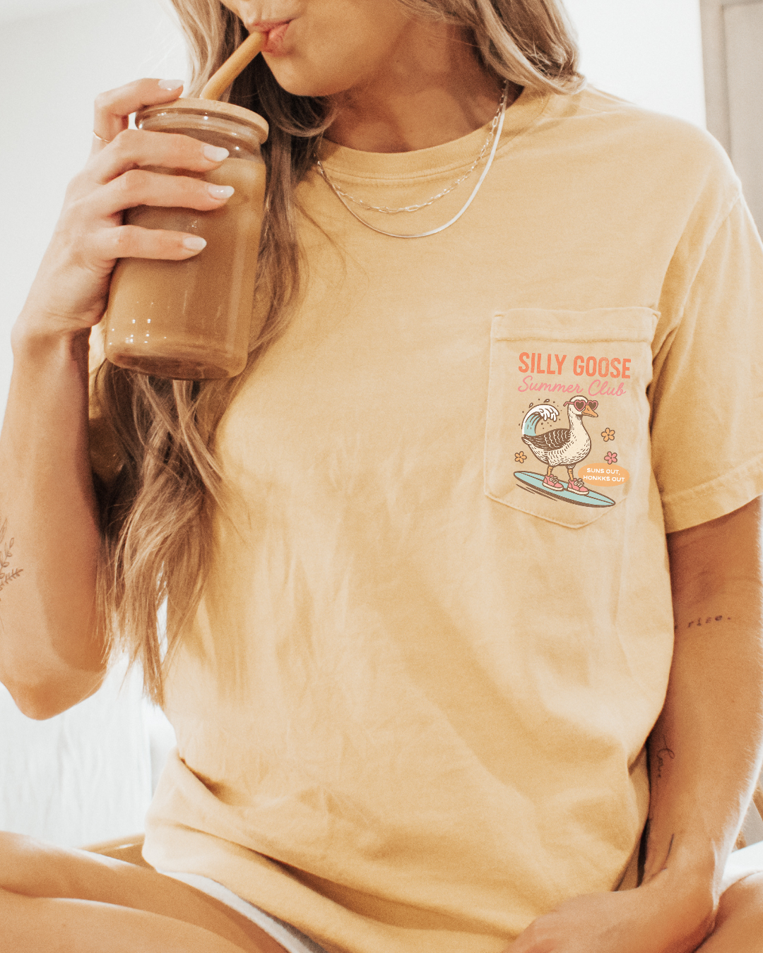 Silly Goose Summer Club Pocket Tee
