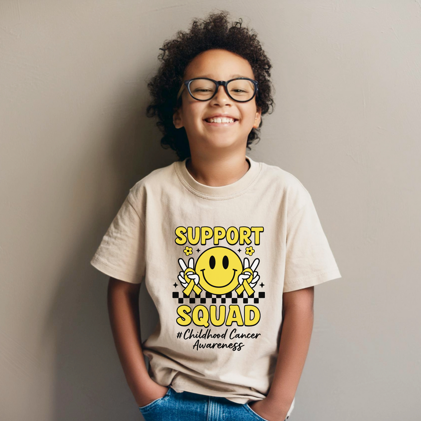 Support Squad Childhood Cancer Awareness Tee