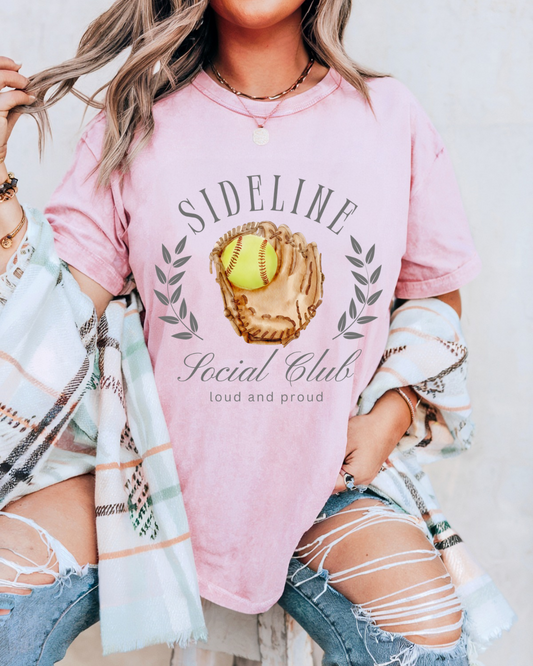 Sideline Social Club Softball Tee