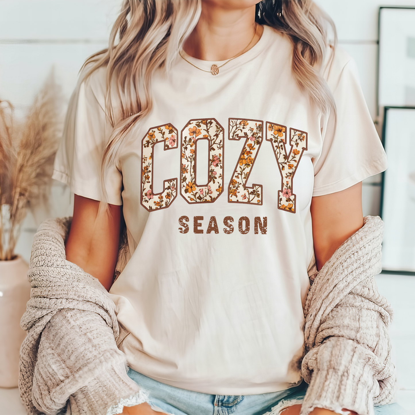 Cozy Season Floral Tee