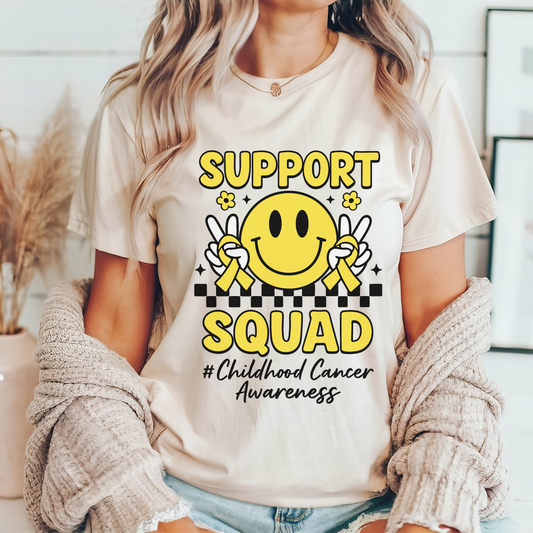 Support Squad Childhood Cancer Awareness Tee