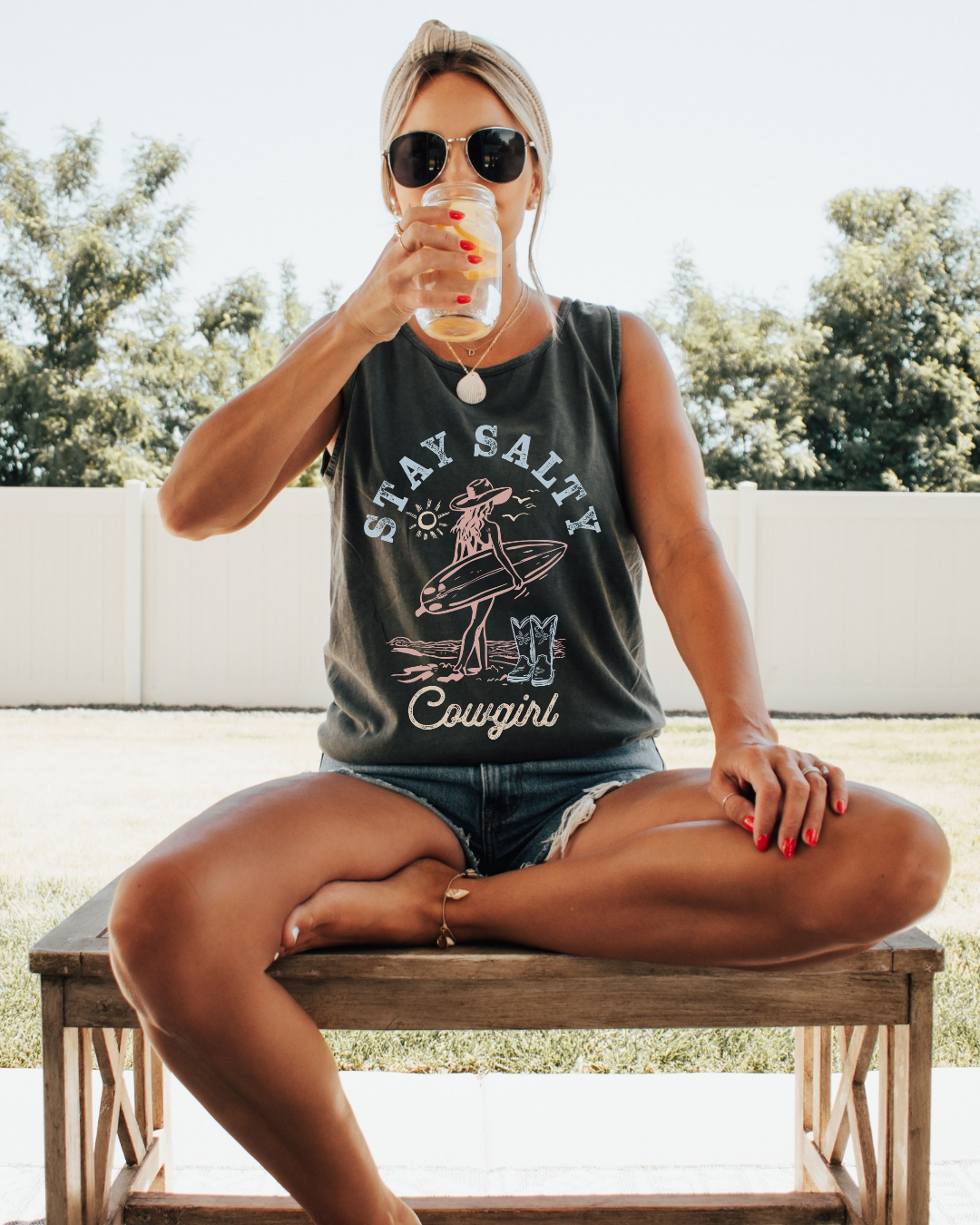 Stay Salty Cowgirl Tank