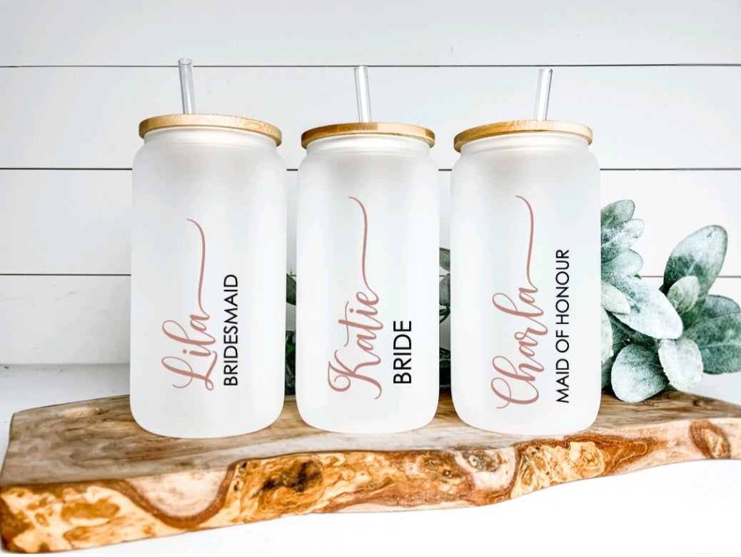 Personalized Frosted Beer Glass