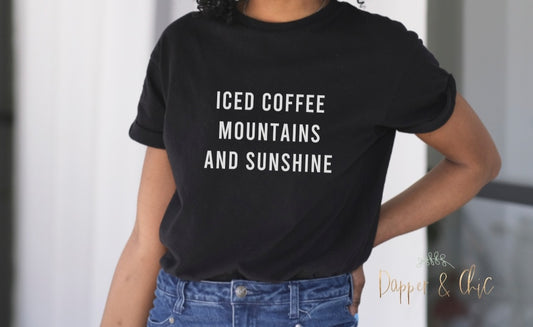Iced coffee-mountains-and sunshine