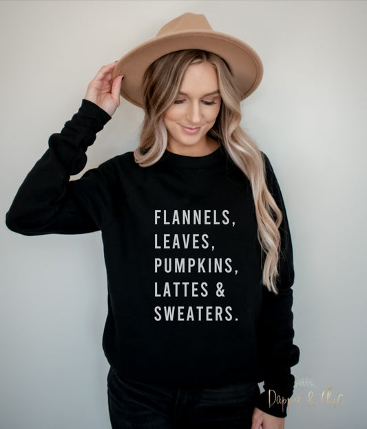 Flannels,leaves, pumpkins